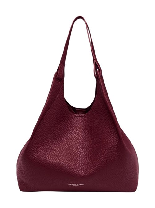 borsa donna dua grande in pelle martellata bordeau Gianni Chiarini | BS9720-RNGDBL14209